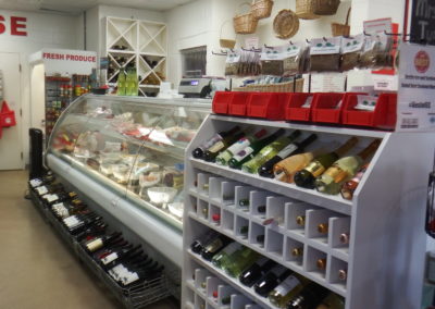 wine, dried herbs and prepared foods at Destin Ice