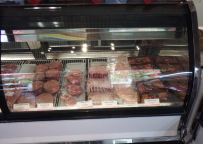 Meat counter at Destin Ice